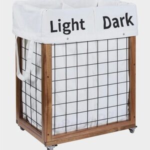 Laundry Hamper with Wheels, Rolling laundry hamper with lid